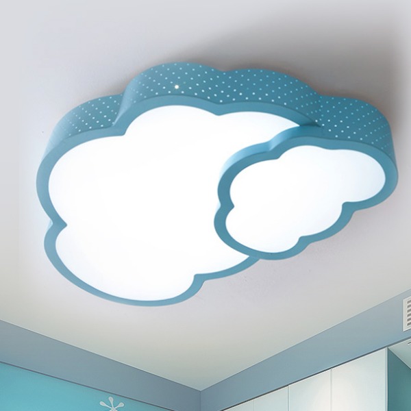구름구름 LED 방등 50W/AS2년/핑크 블루투윈구름 키즈방등